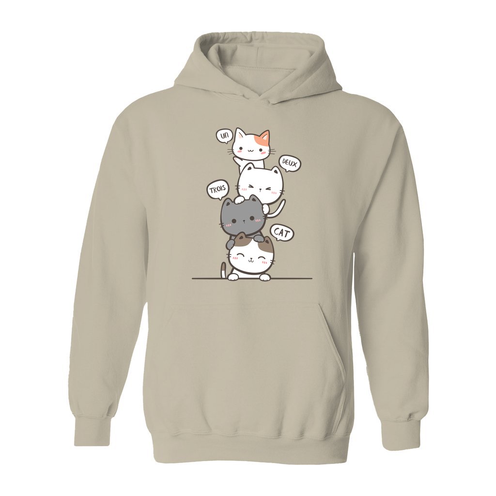 Un Deux Trois Cat Hoodie - Rue Mentana
