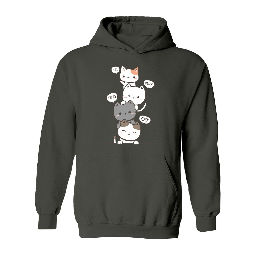 Un Deux Trois Cat Hoodie - Rue Mentana