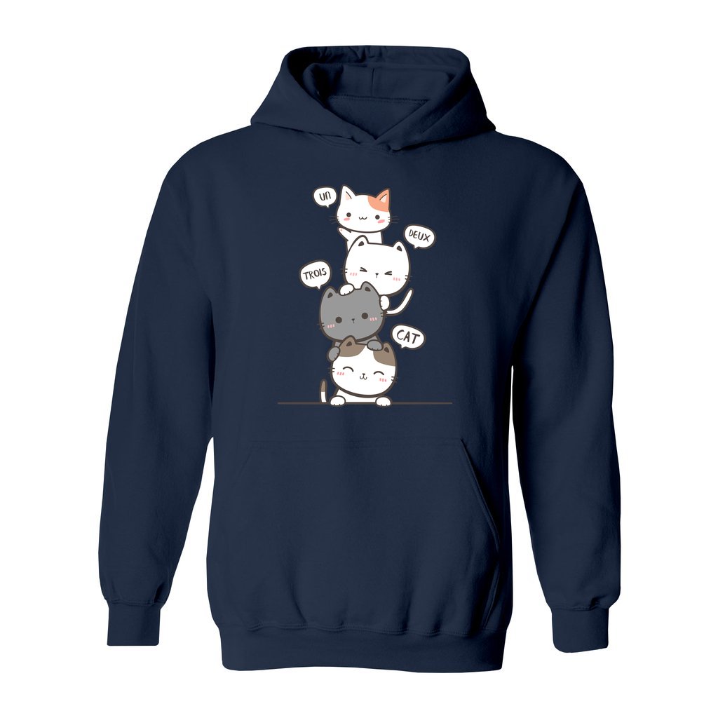 Un Deux Trois Cat Hoodie - Rue Mentana