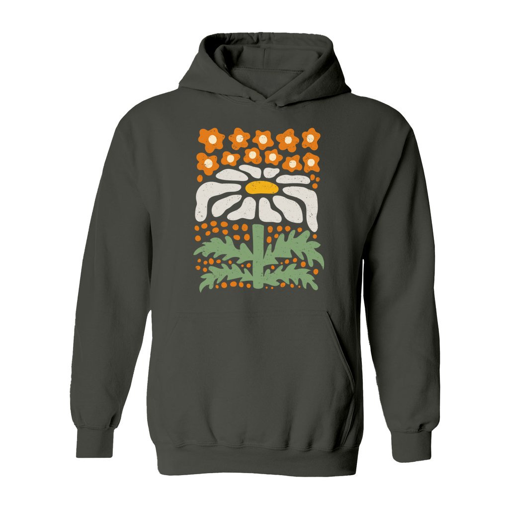 Boho Abstract Flowers Hoodie - Rue Mentana