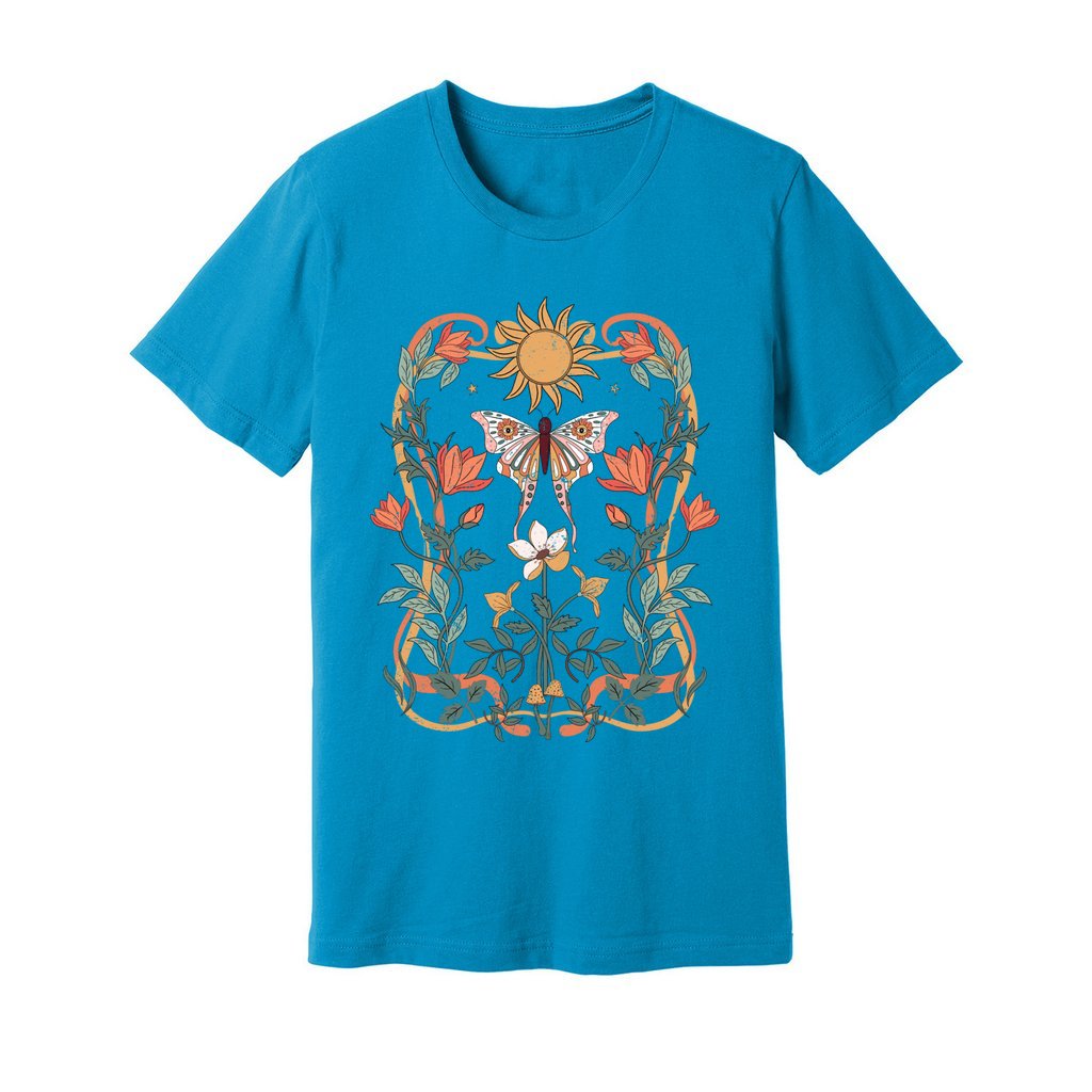 Sunlit Blooms & Wings T-Shirt - Rue Mentana