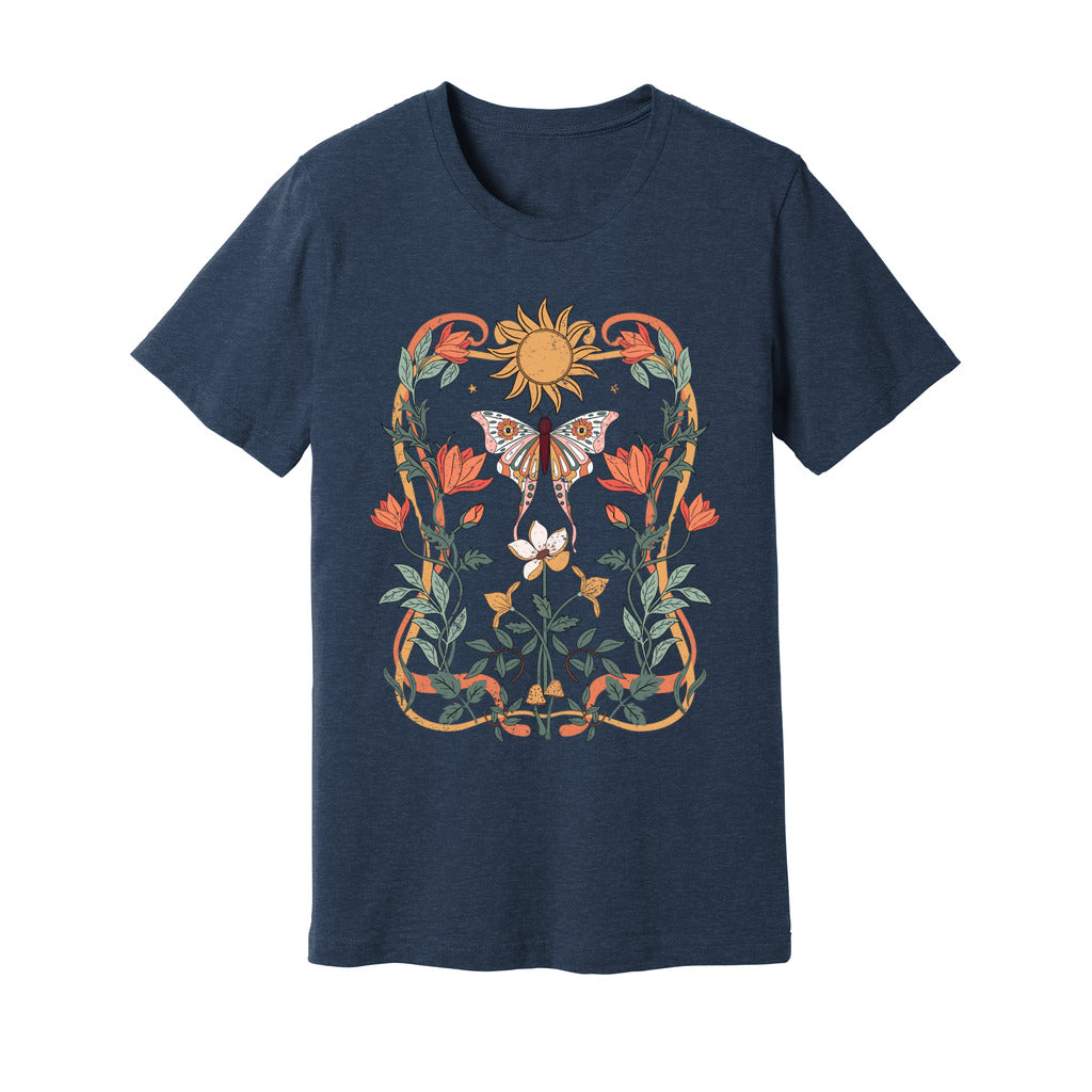 Sunlit Blooms & Wings T-Shirt - Rue Mentana