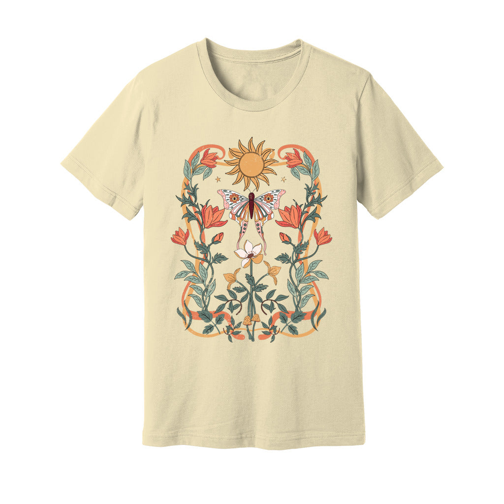 Sunlit Blooms & Wings T-Shirt - Rue Mentana