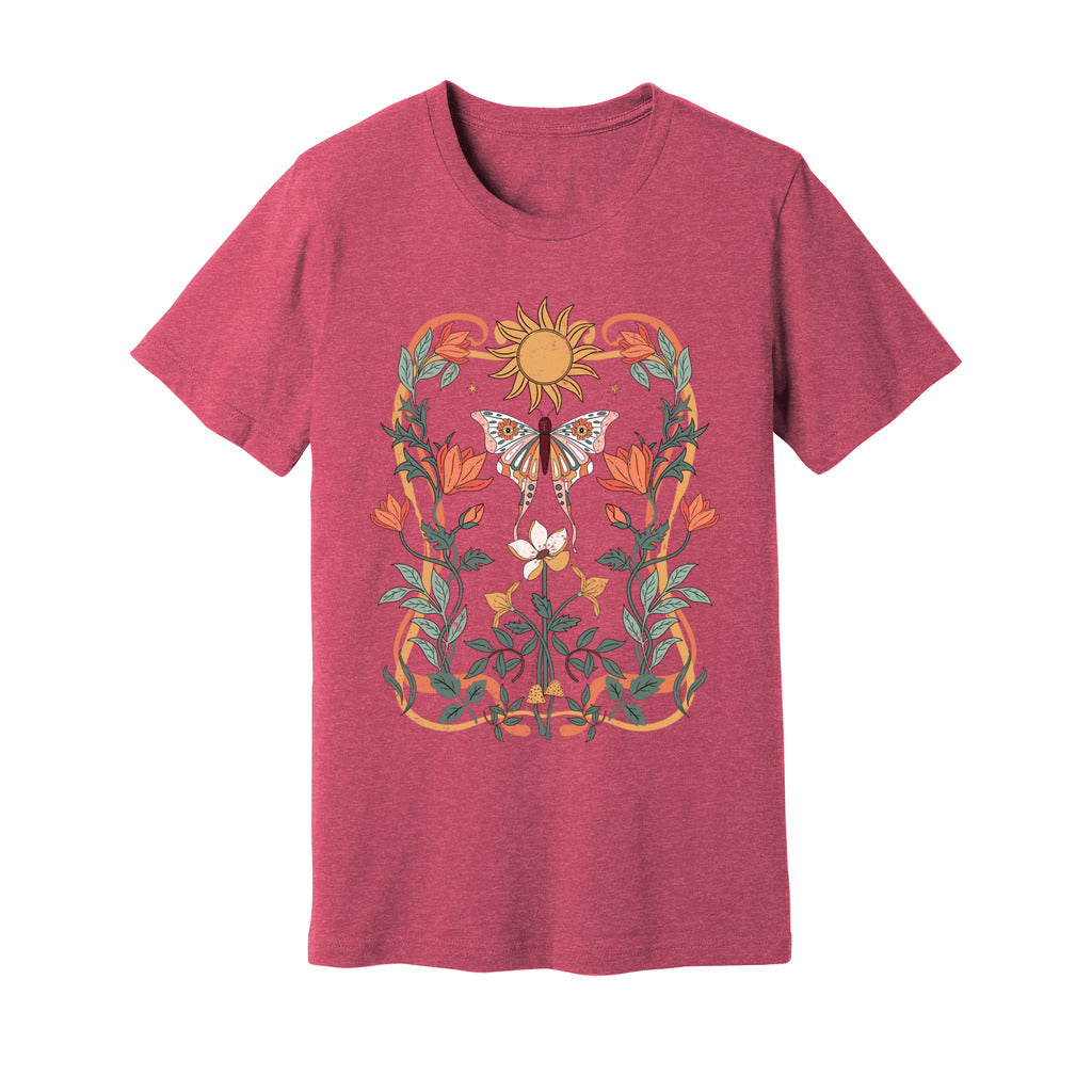 Sunlit Blooms & Wings T-Shirt - Rue Mentana