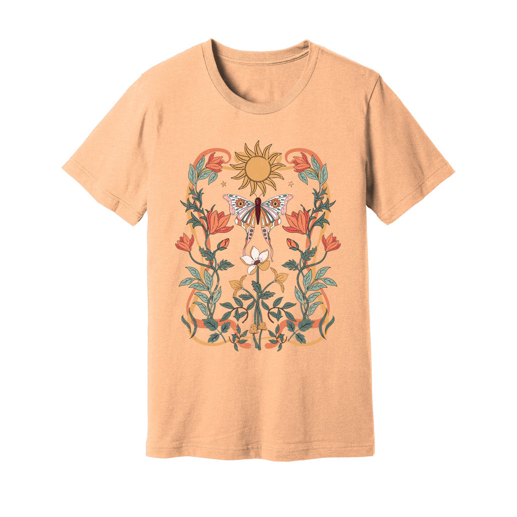 Sunlit Blooms & Wings T-Shirt - Rue Mentana
