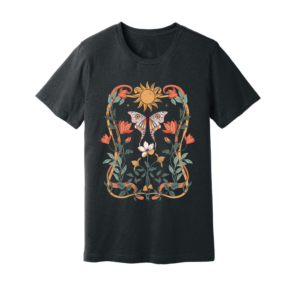 Sunlit Blooms & Wings T-Shirt - Rue Mentana