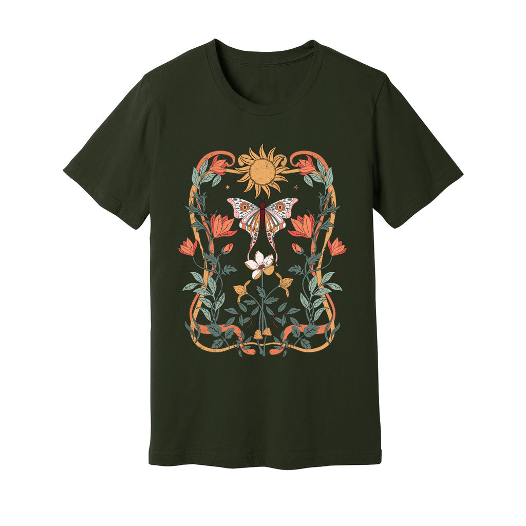 Sunlit Blooms & Wings T-Shirt - Rue Mentana