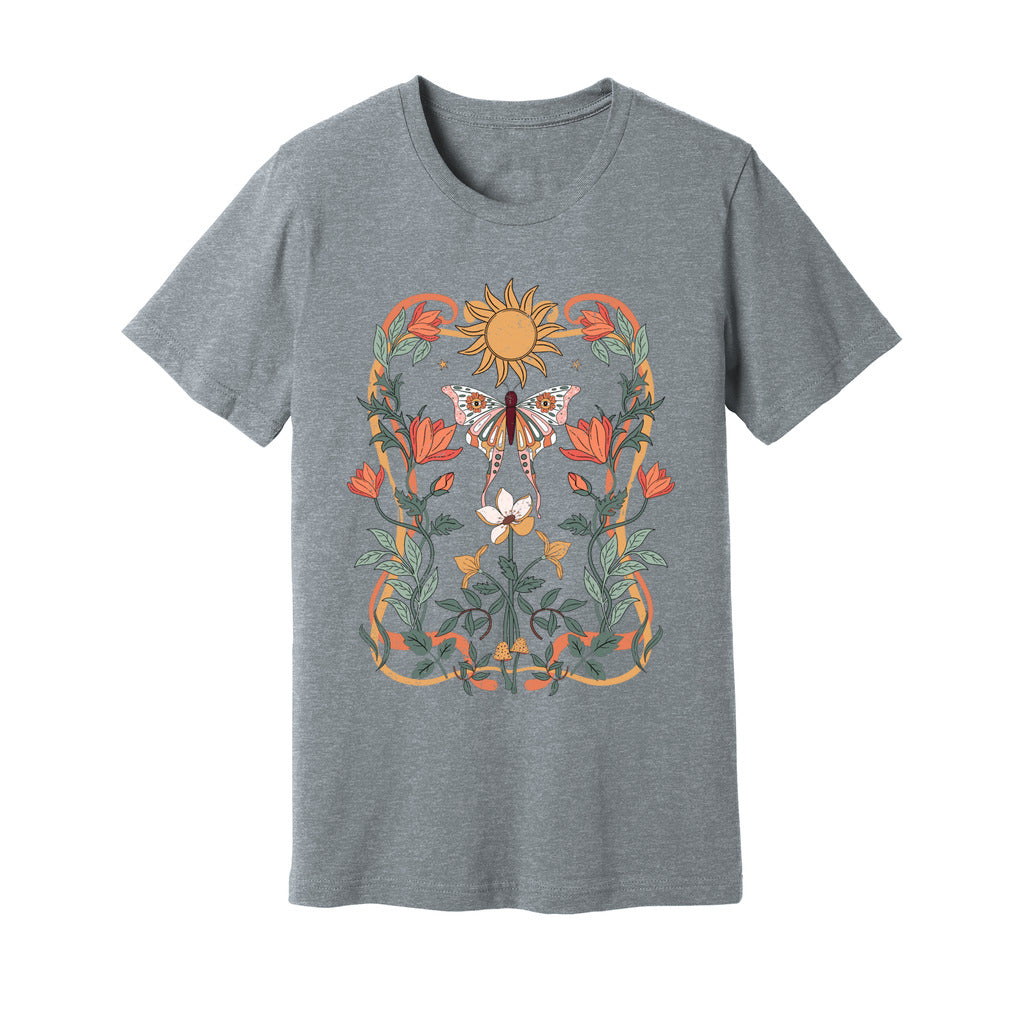 Sunlit Blooms & Wings T-Shirt - Rue Mentana