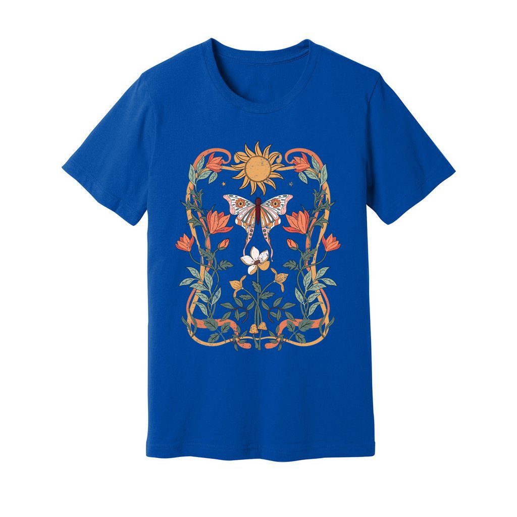 Sunlit Blooms & Wings T-Shirt - Rue Mentana