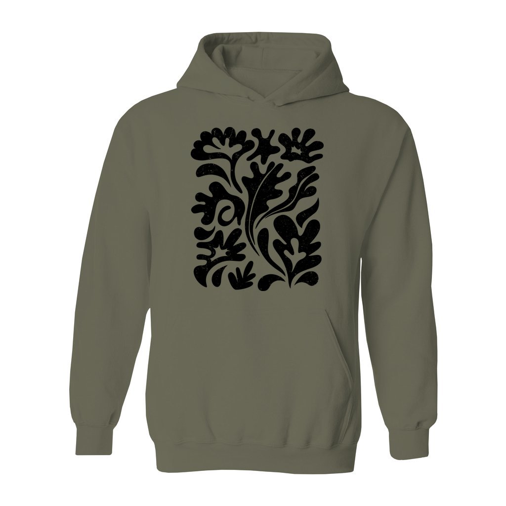 Matisse Black Floral Hoodie - Rue Mentana