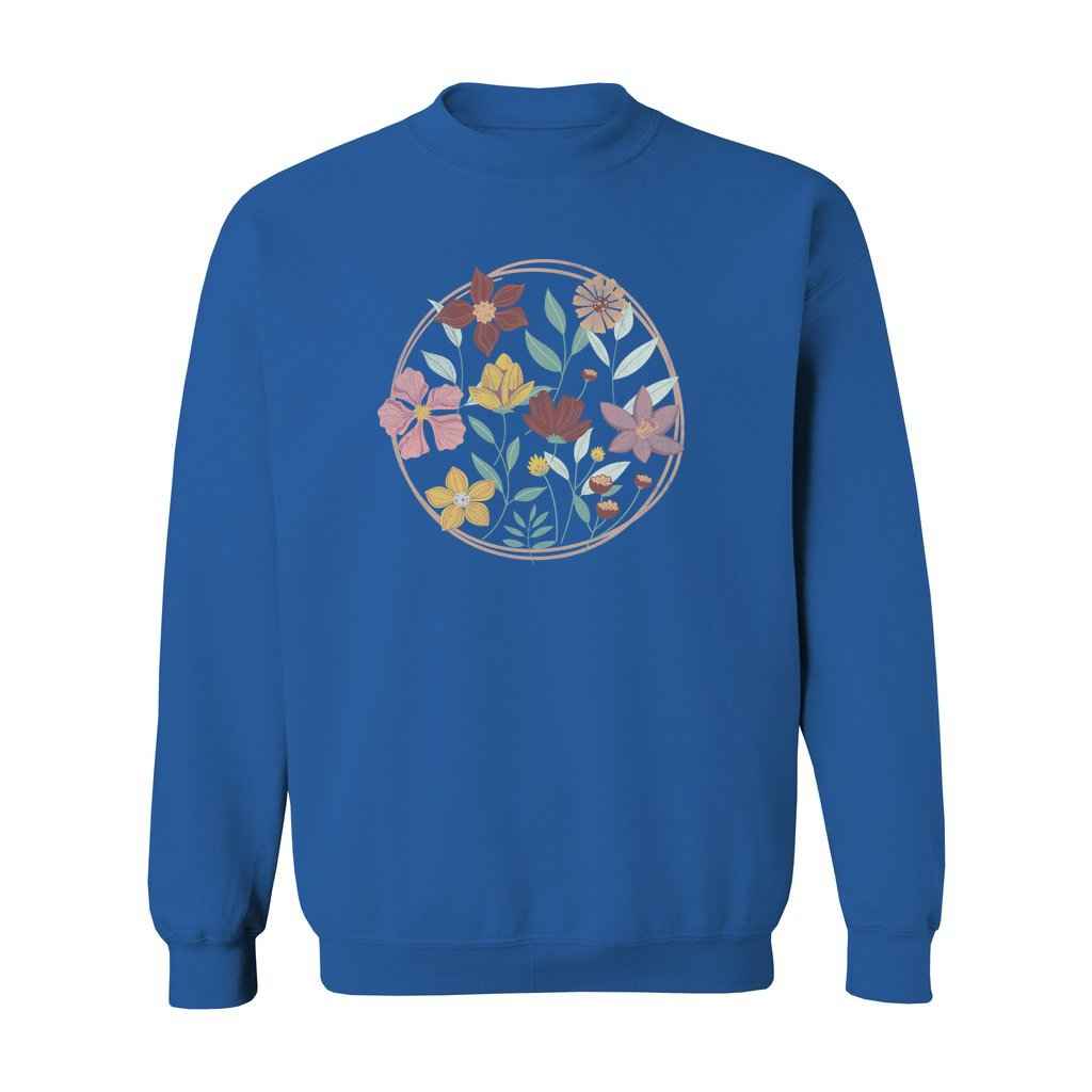 Round Wild Flowers Sweatshirt