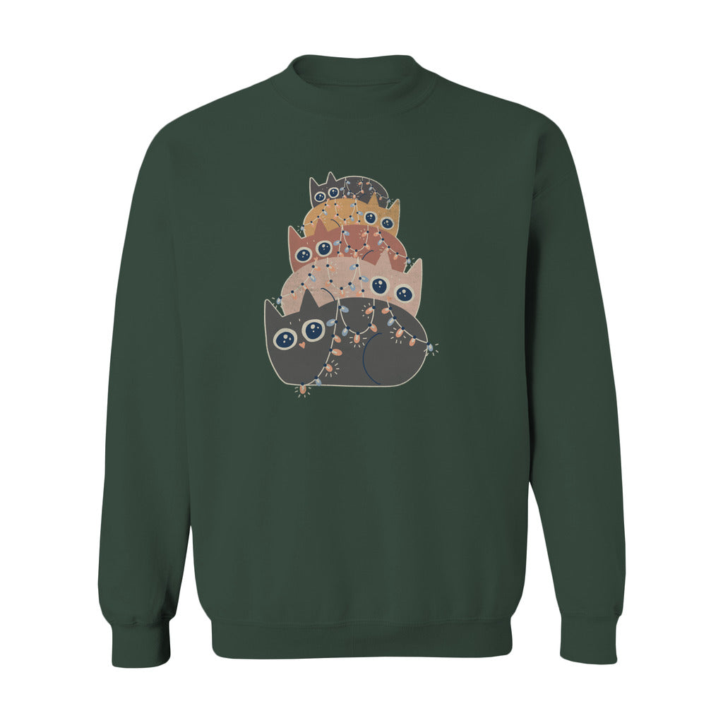 Cats Christmas Tree Sweatshirt - Rue Mentana