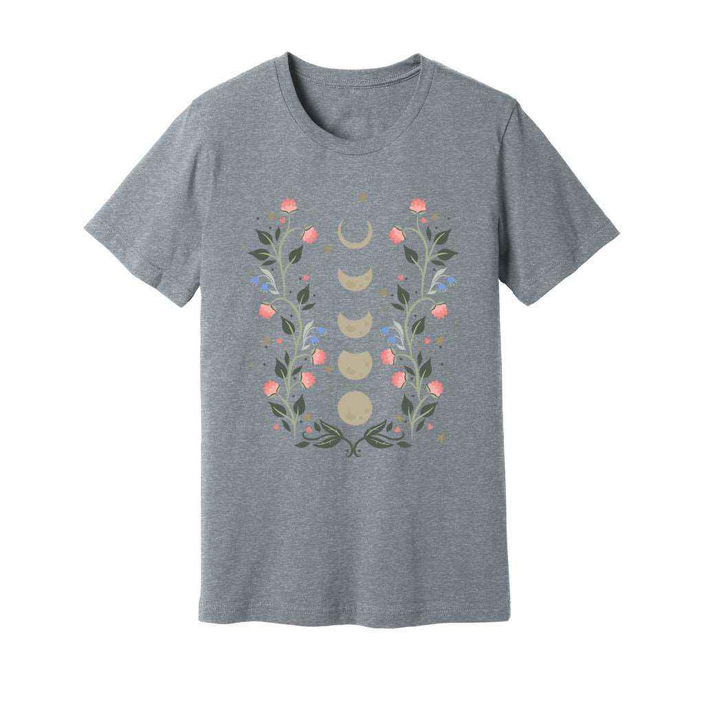 Floral Moon Phases T-Shirt