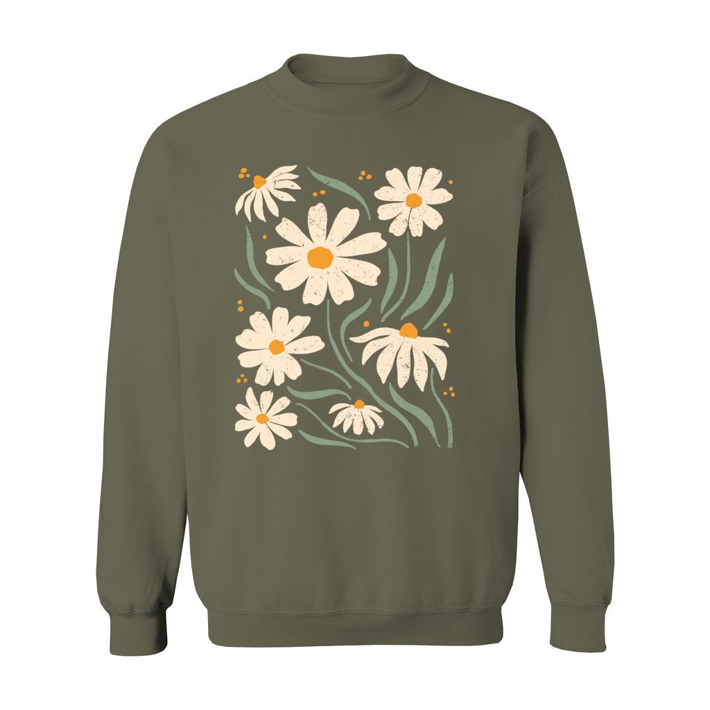 Boho Flowers Sweatshirt - Rue Mentana