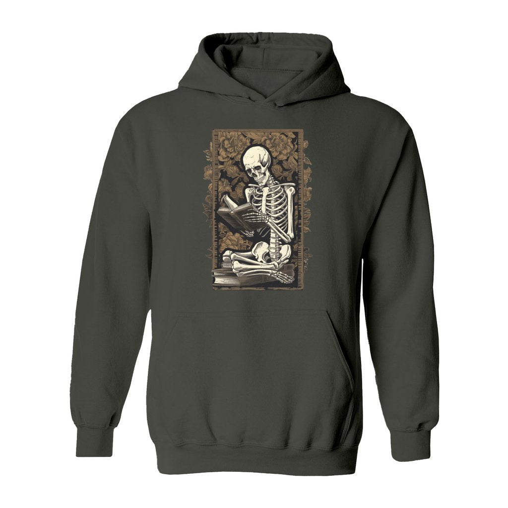 Skeleton Reading Hoodie - Rue Mentana
