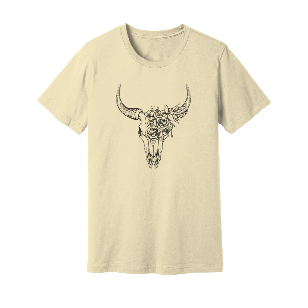 Boho Bull Skull T-Shirt - Rue Mentana