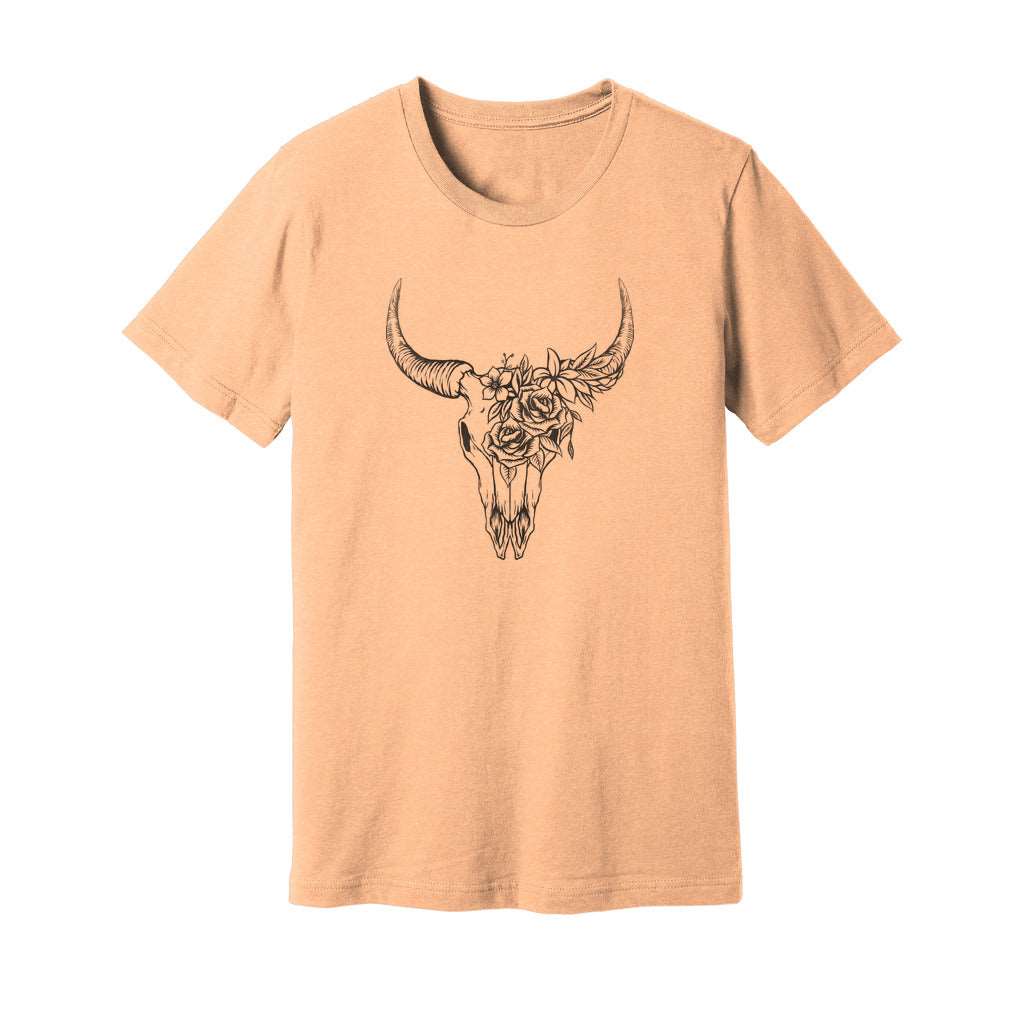 Boho Bull Skull T-Shirt - Rue Mentana