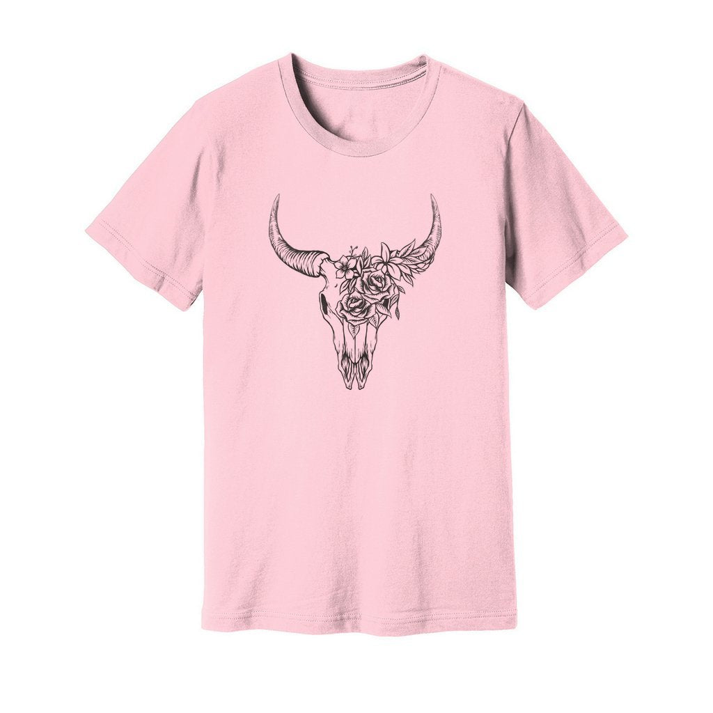 Boho Bull Skull T-Shirt - Rue Mentana