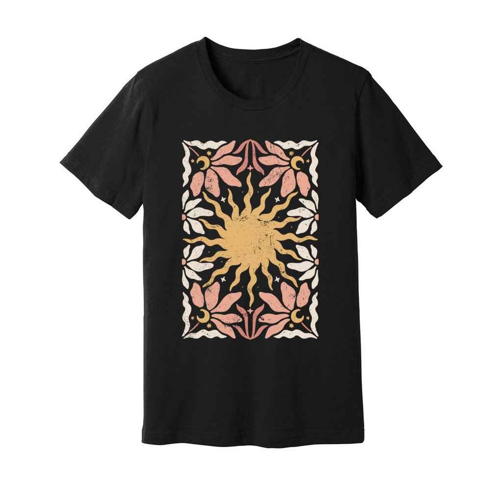 Boho Mystical Wild Flowers T-Shirt