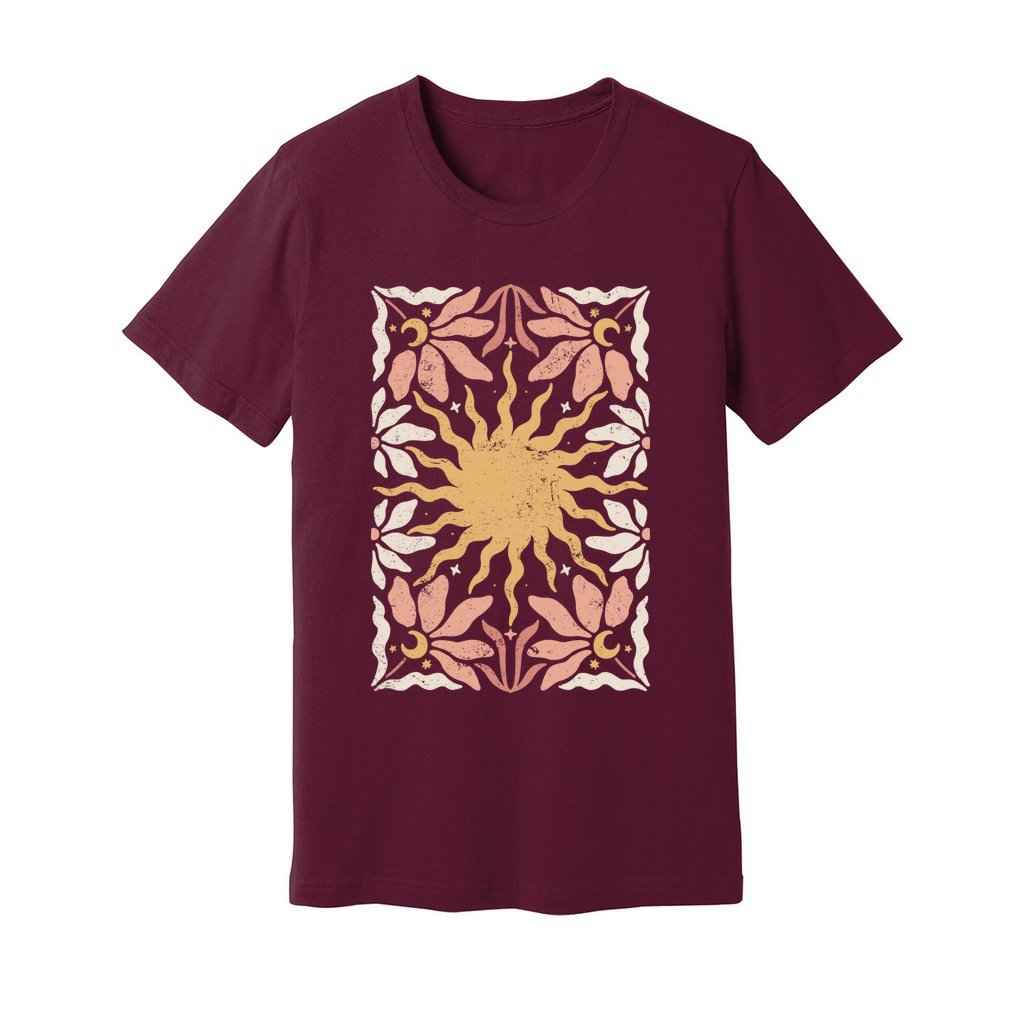 Boho Mystical Wild Flowers T-Shirt