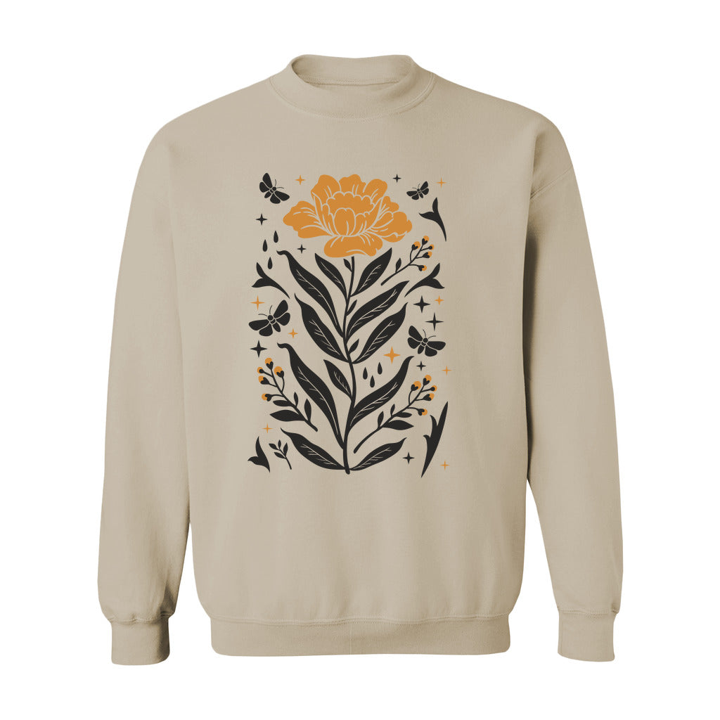 Boho Mystical Wildflowers Sweatshirt - Rue Mentana