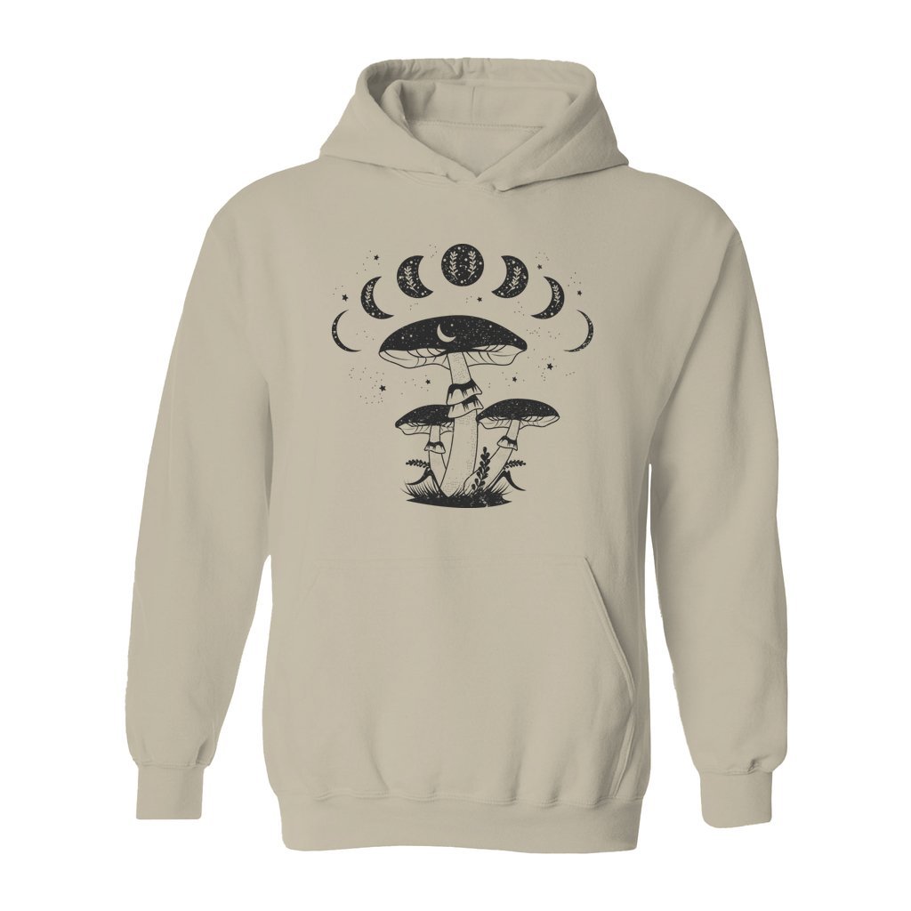 Mystical Mushrooms with Moon Phases Hoodie - Rue Mentana