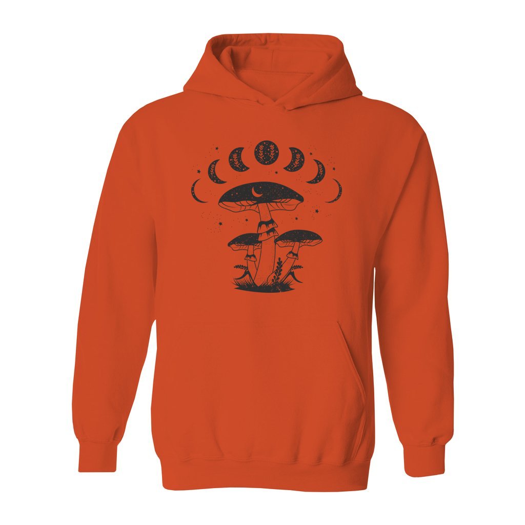 Mystical Mushrooms with Moon Phases Hoodie - Rue Mentana