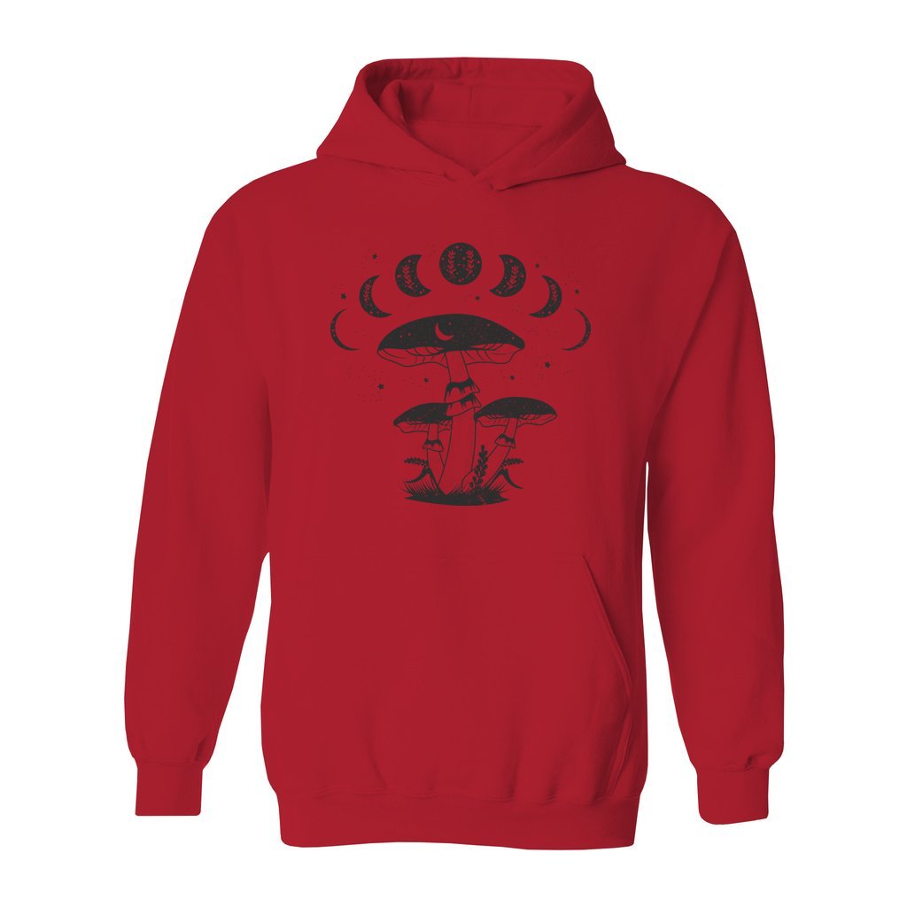 Mystical Mushrooms with Moon Phases Hoodie - Rue Mentana