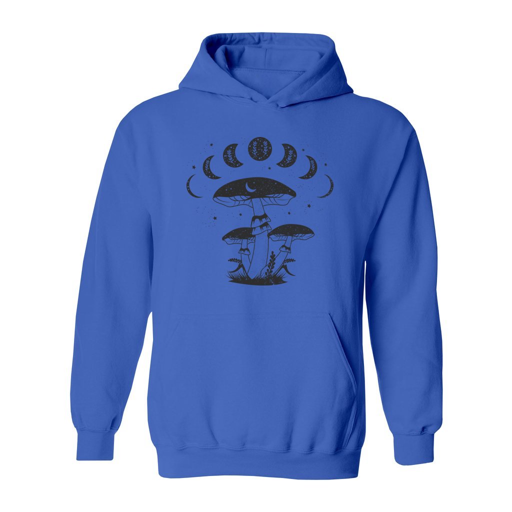 Mystical Mushrooms with Moon Phases Hoodie - Rue Mentana