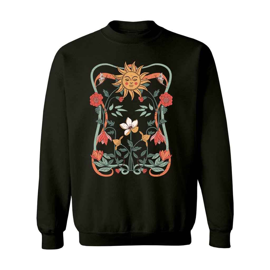 Mystical Celestial Graphic Crewneck Sweatshirt