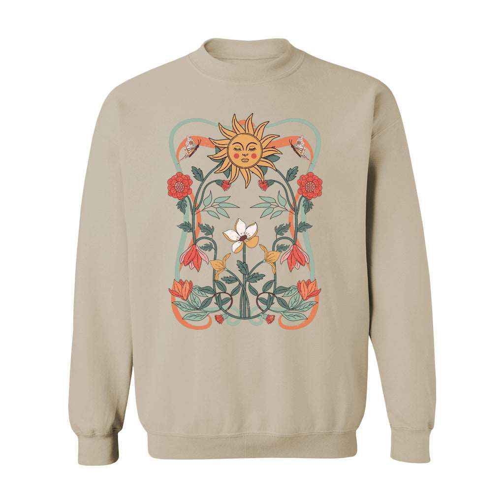 Mystical Celestial Graphic Crewneck Sweatshirt