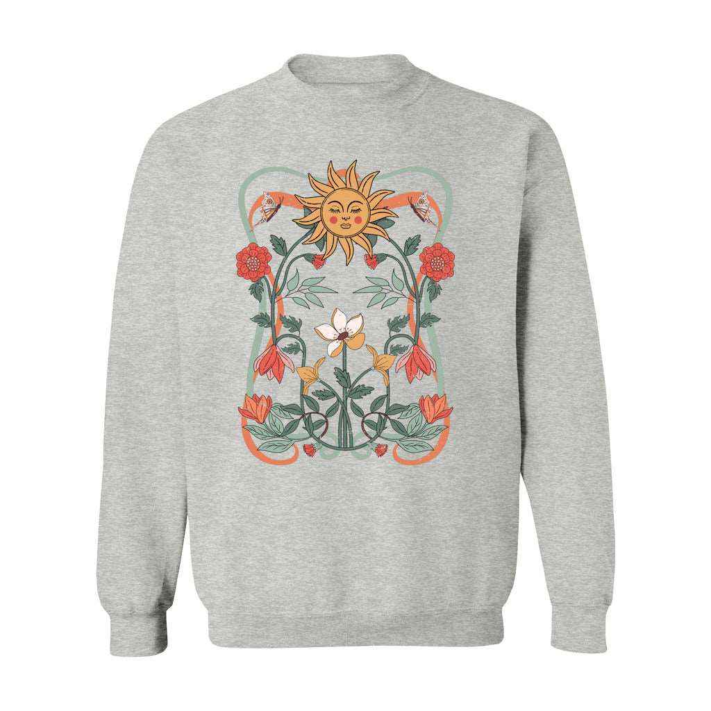 Mystical Celestial Graphic Crewneck Sweatshirt