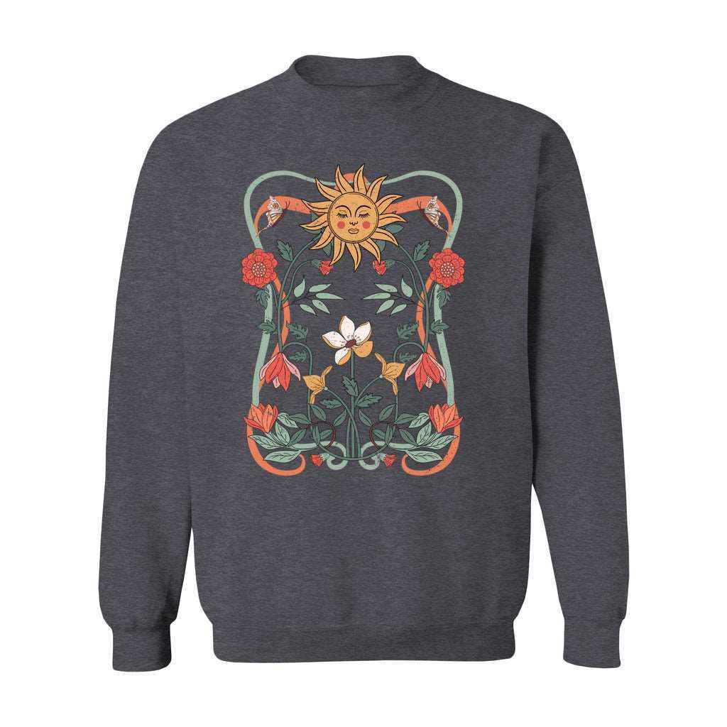 Mystical Celestial Graphic Crewneck Sweatshirt