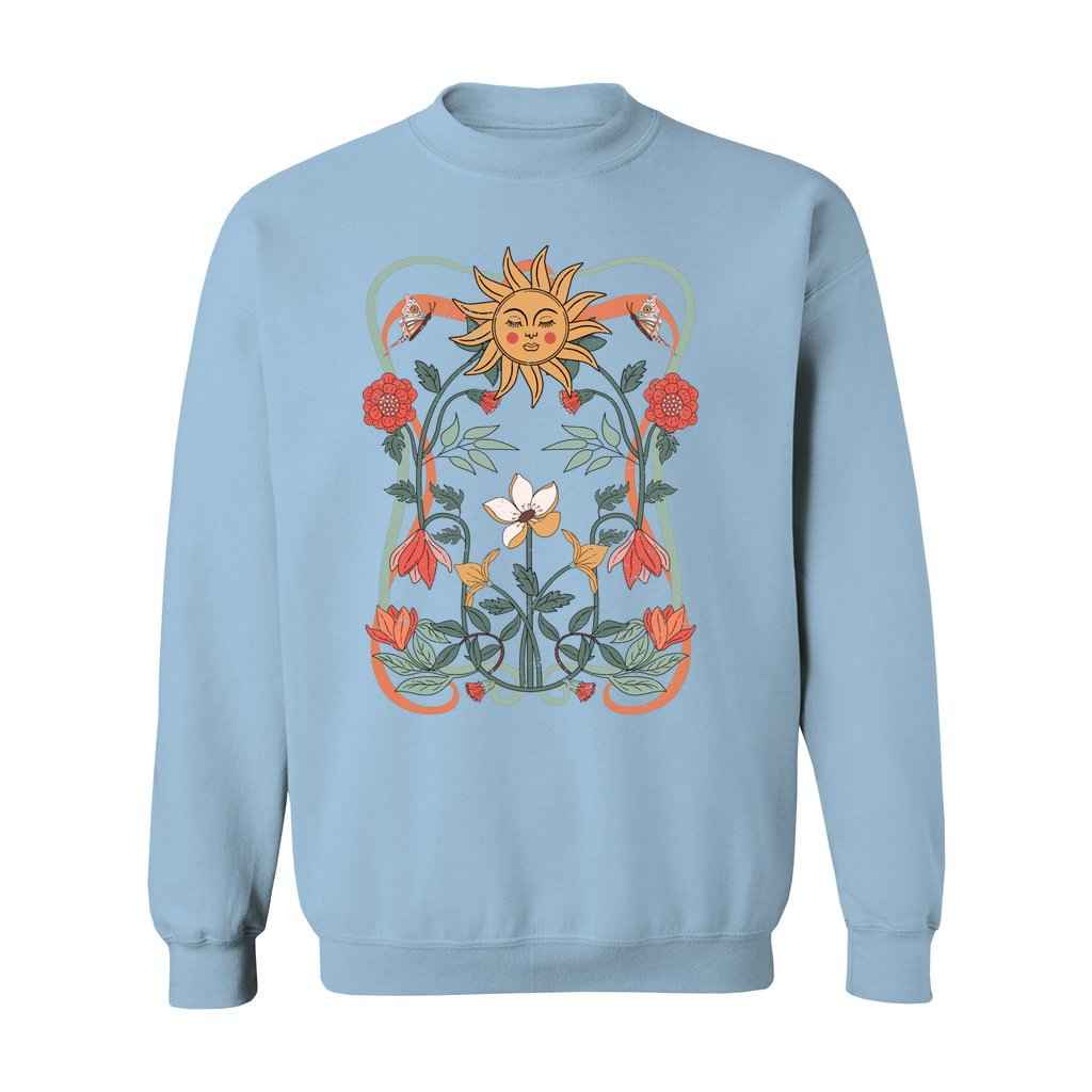 Mystical Celestial Graphic Crewneck Sweatshirt