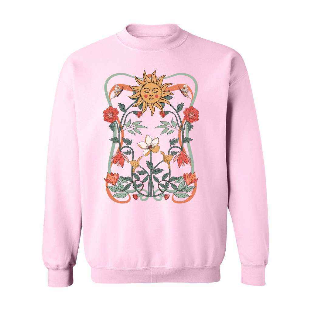 Mystical Celestial Graphic Crewneck Sweatshirt