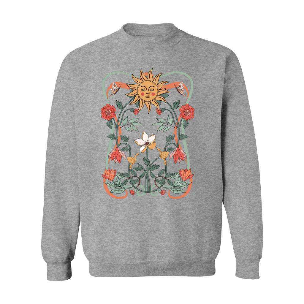 Mystical Celestial Graphic Crewneck Sweatshirt