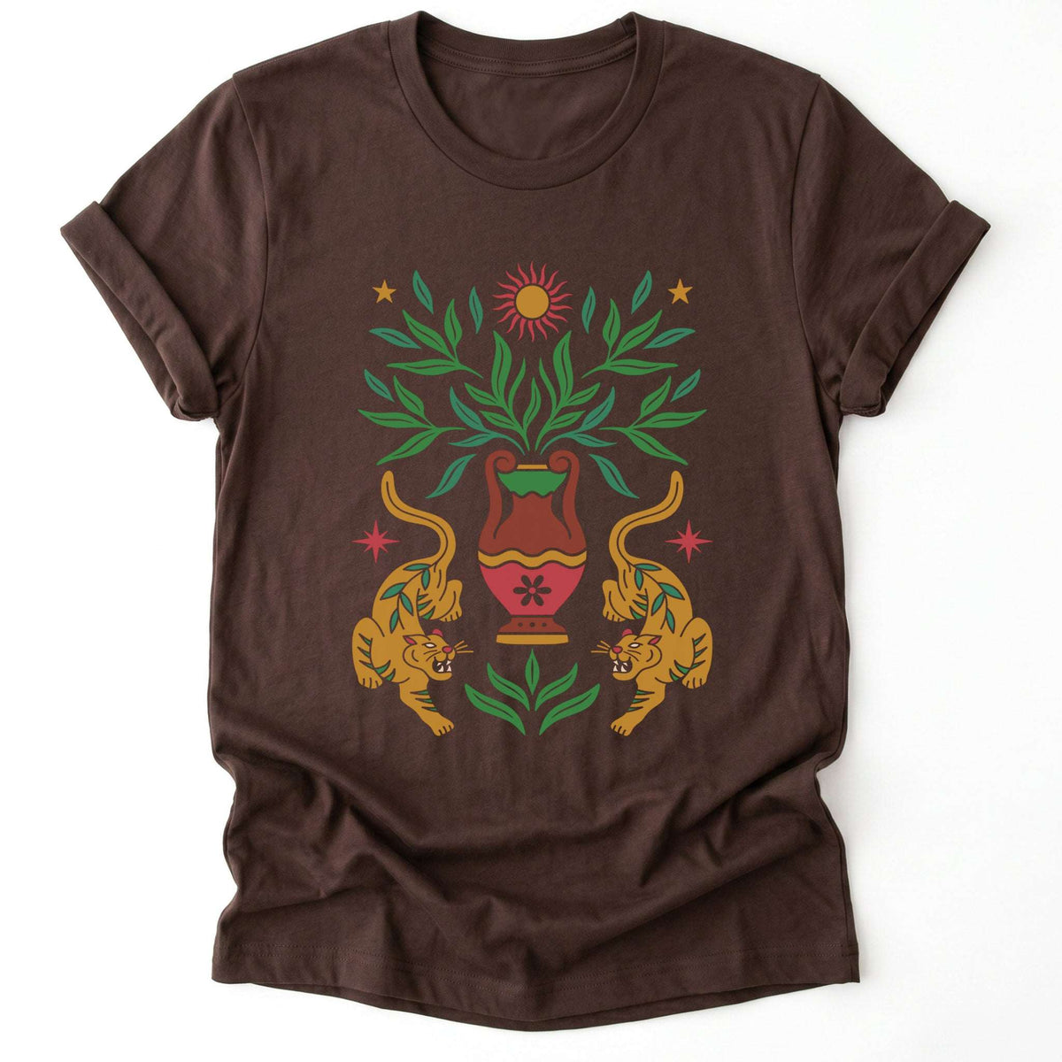 Boho Tiger Sun Classic T-Shirt