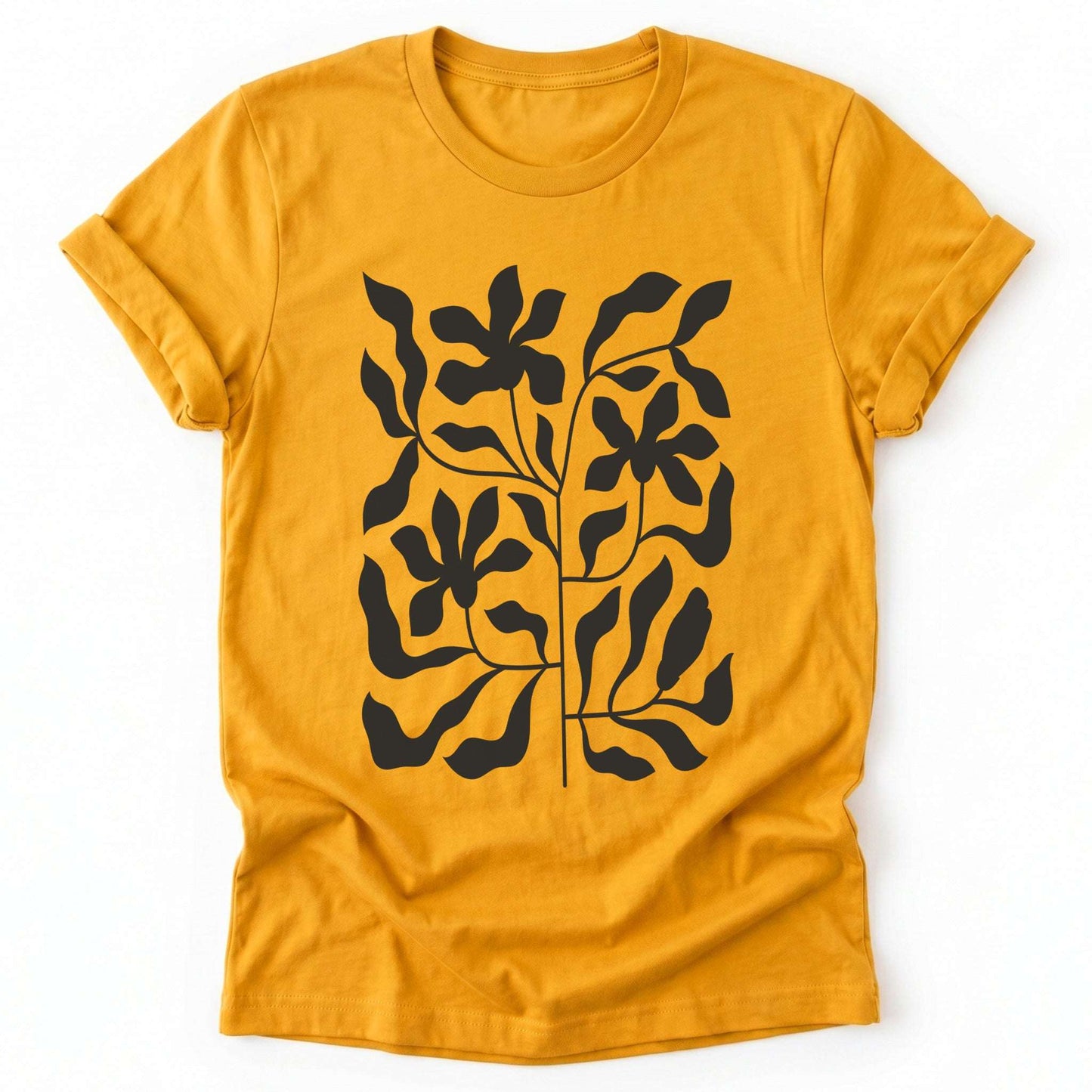 Minimalist Floral Print Classic T-Shirt