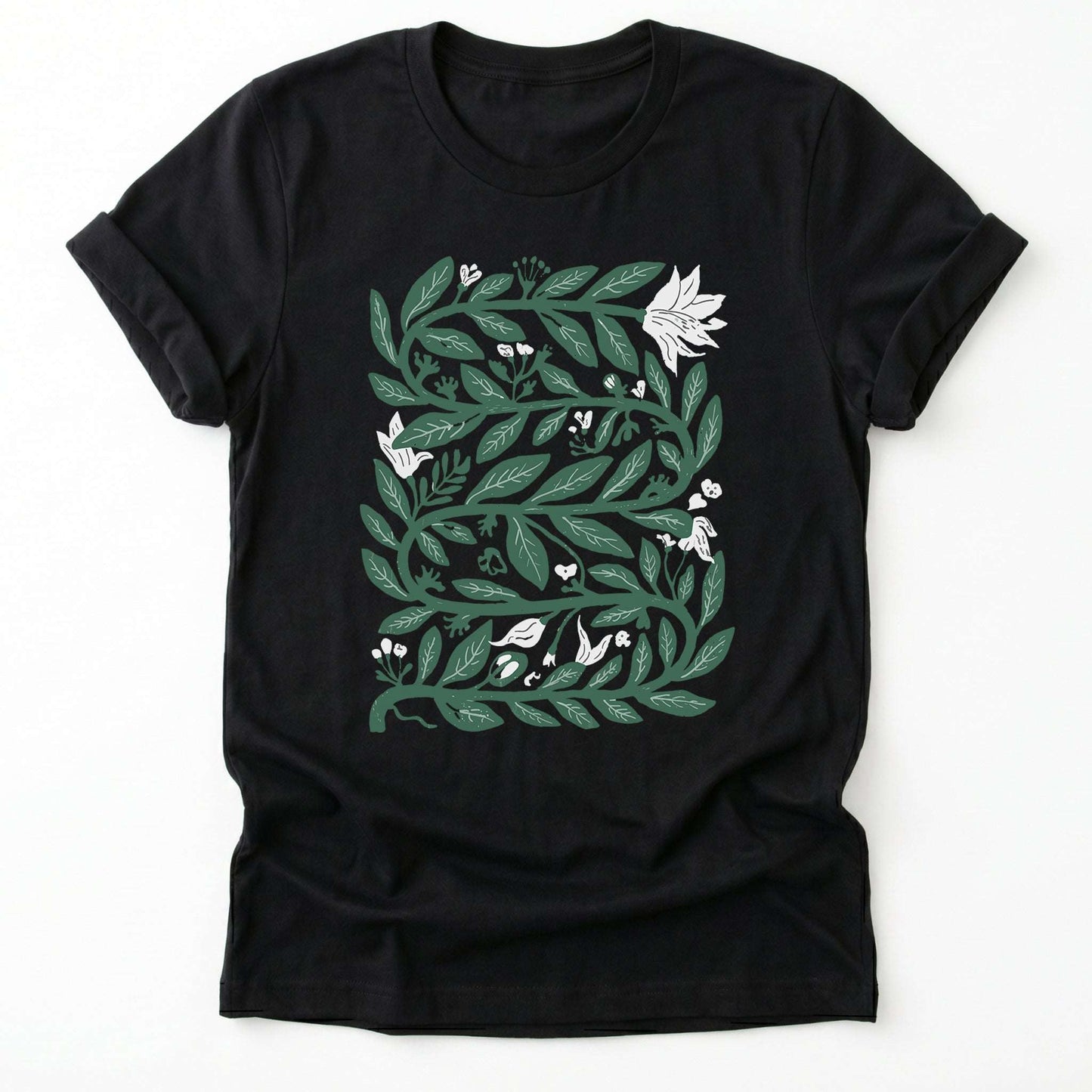 Intertwined Leaves & Blooms Classic T-Shirt