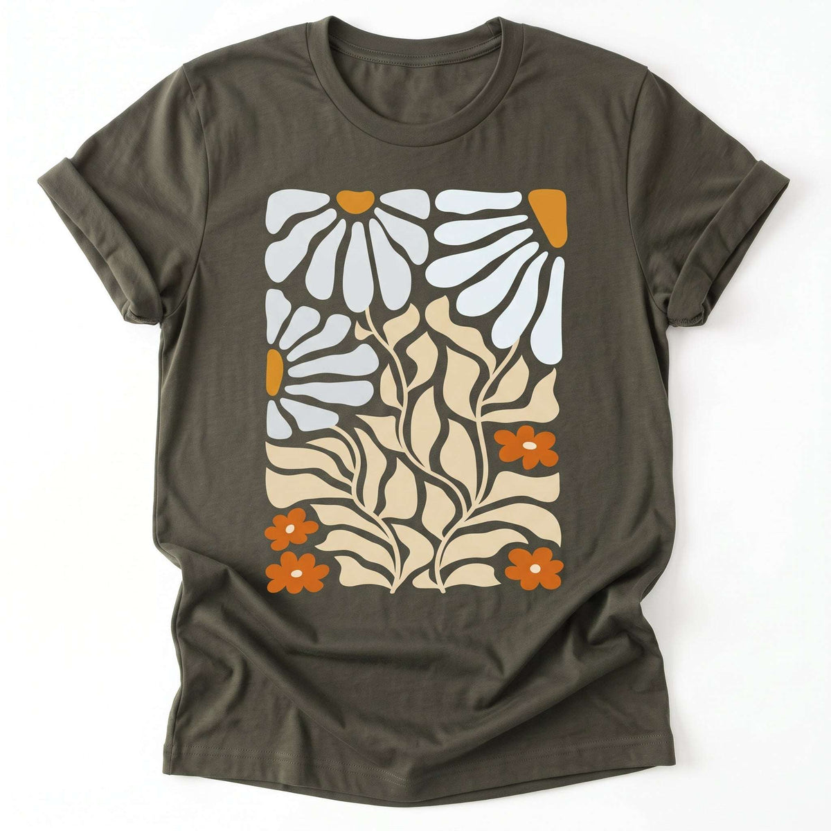 Matisse Wild Bloom Classic T-Shirt - Army