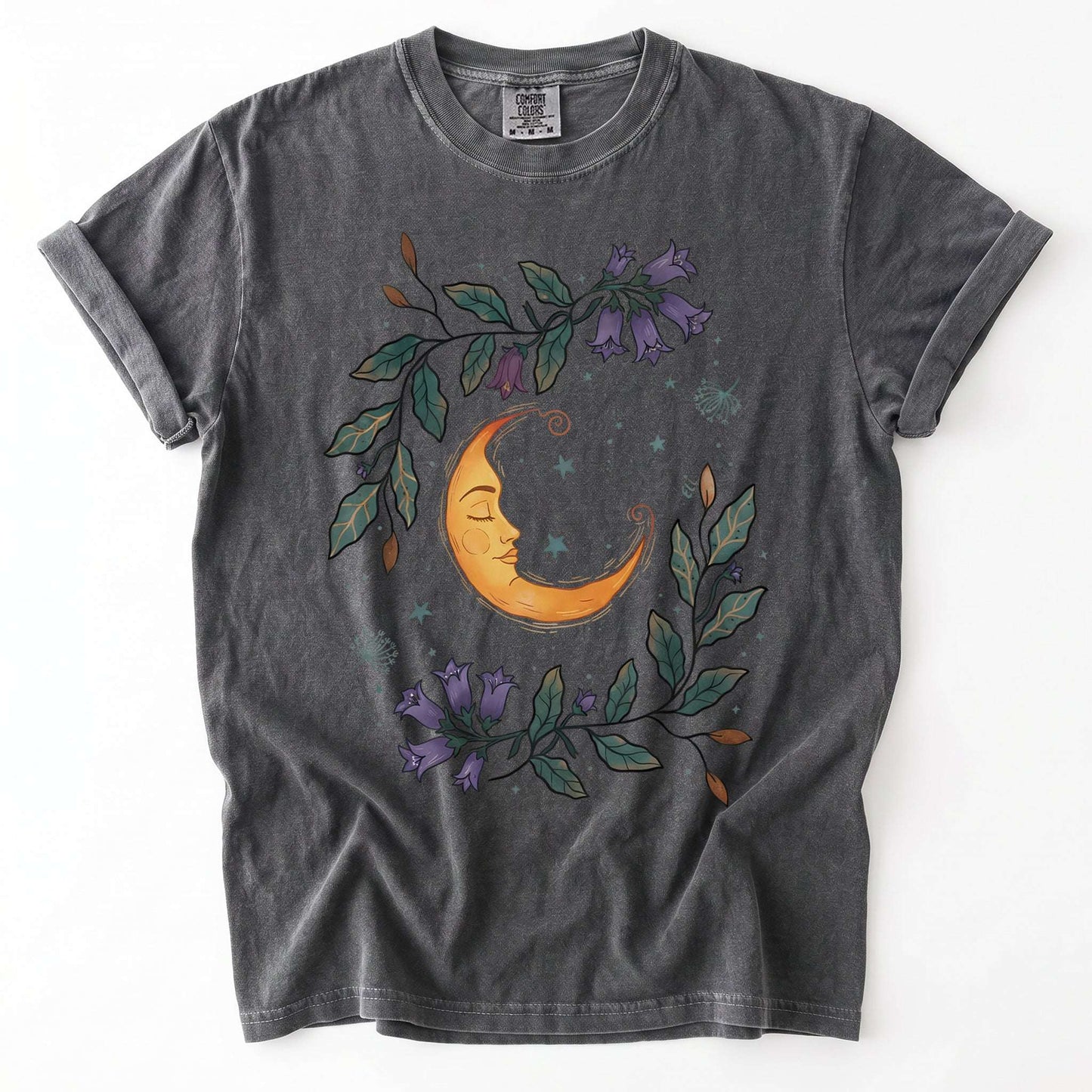 Dreaming Crescent Moon Vintage Washed T-Shirt