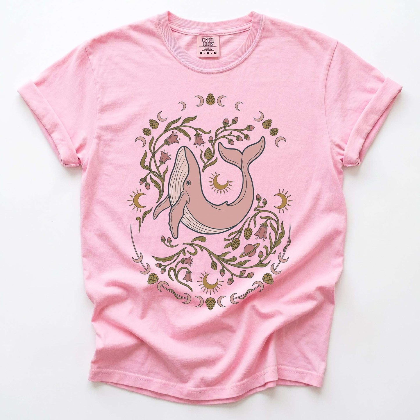 Whimsical Whale Vintage Washed T-Shirt