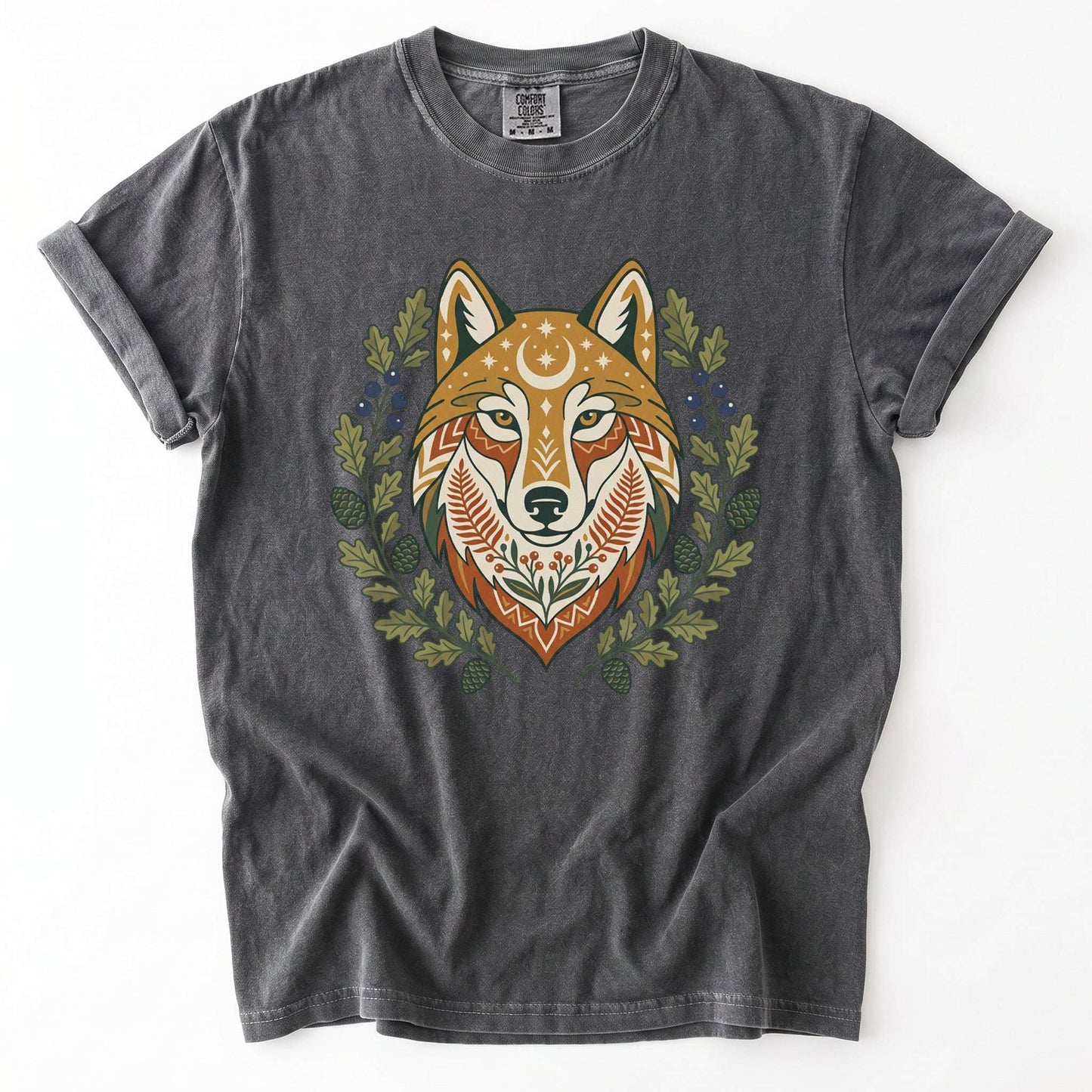 Celestial Wolf Vintage Washed T-Shirt