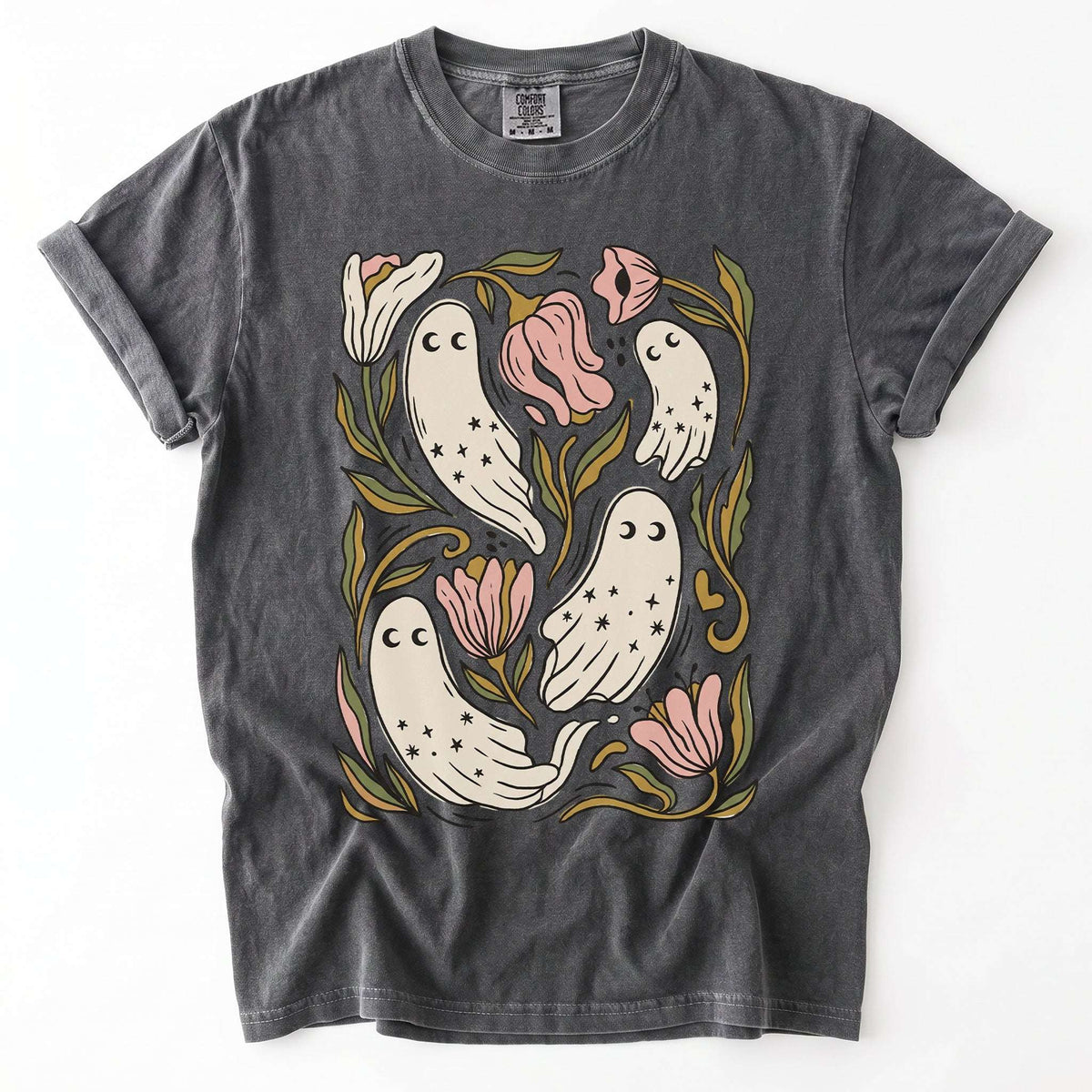 Floral Ghosts Vintage Washed T-Shirt