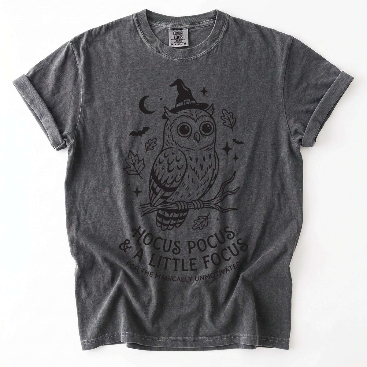 Hocus Pocus Witchy Owl Vintage Washed T-Shirt