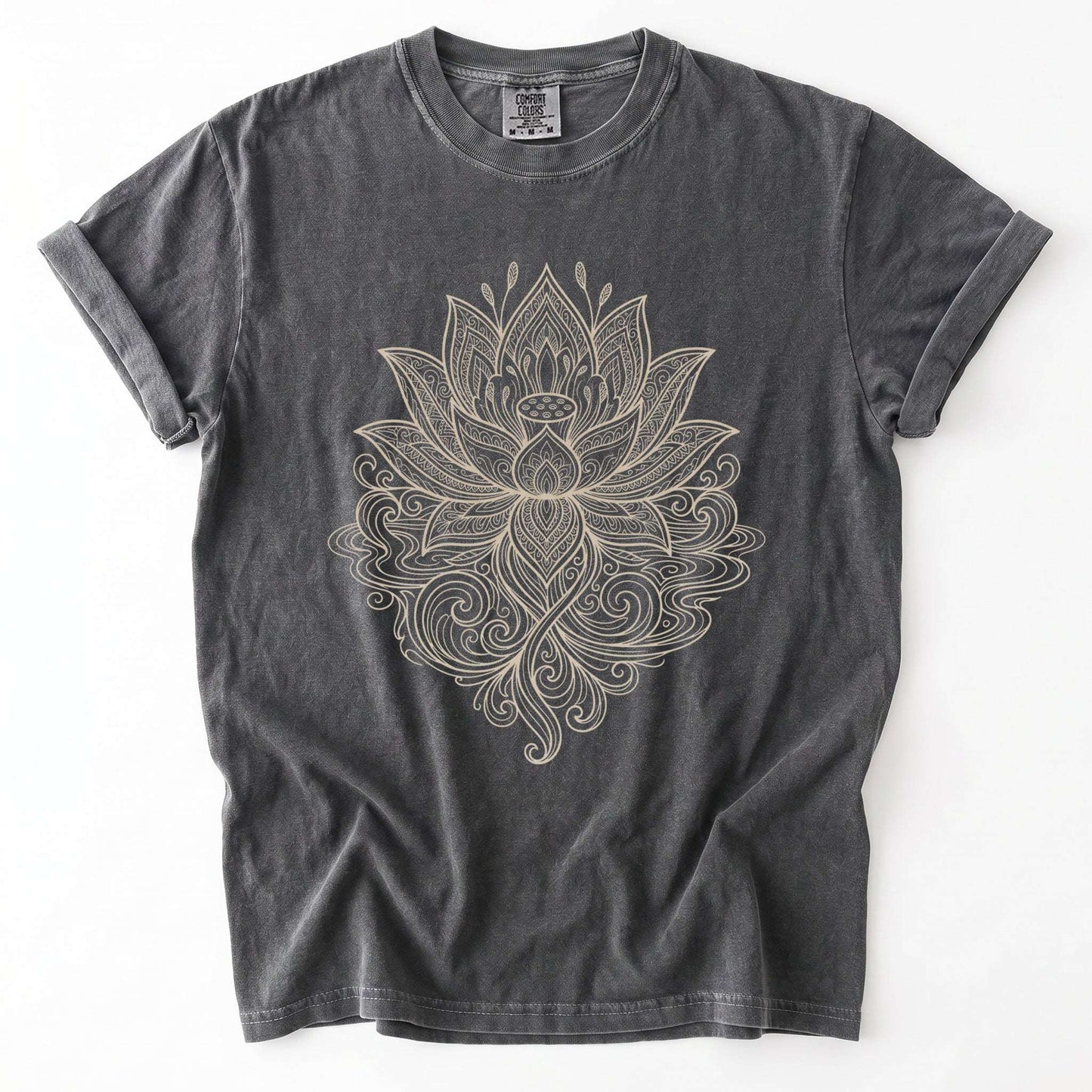 Mandala Lotus Vintage Washed T-Shirt