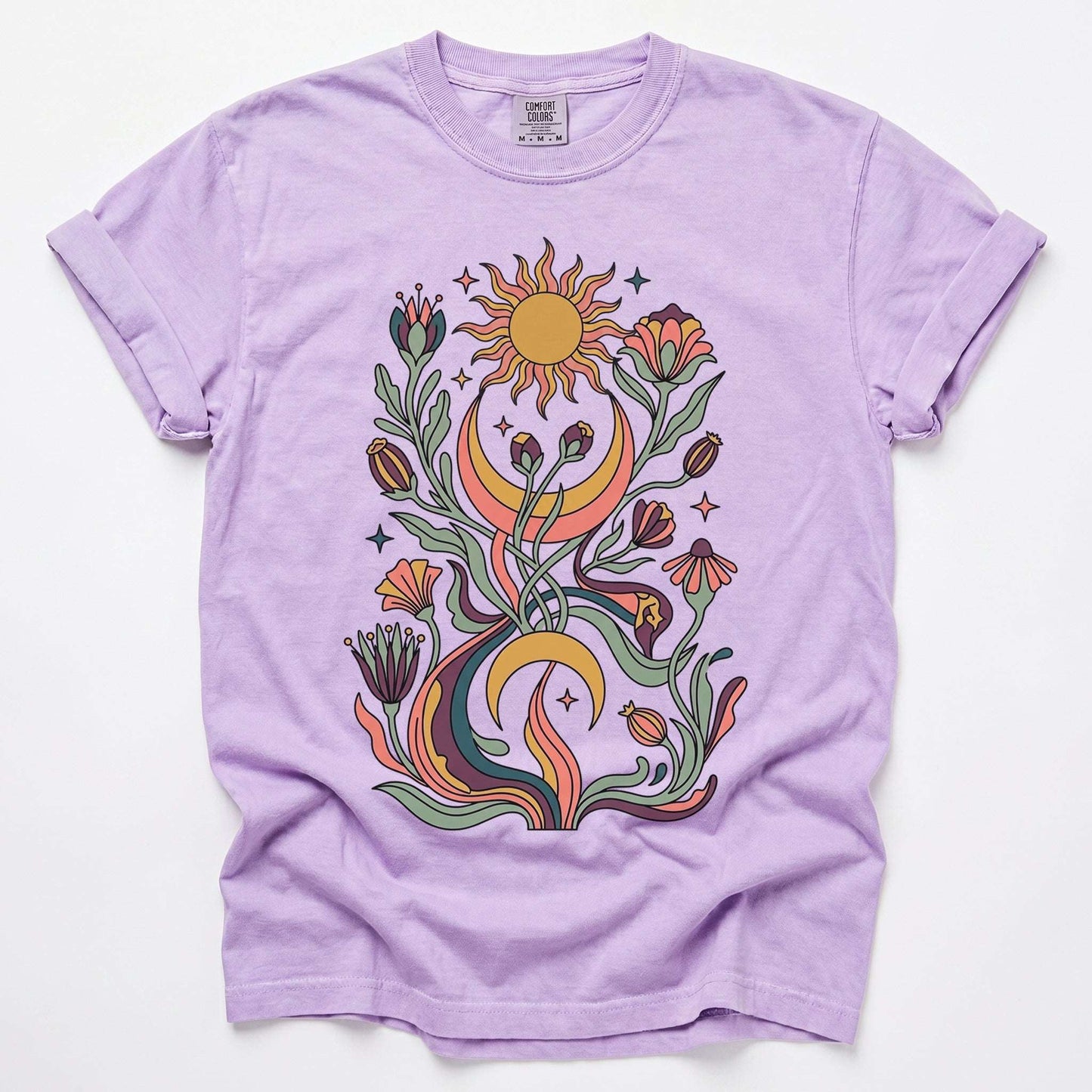 Psychedelic Flora Vintage Washed T-Shirt