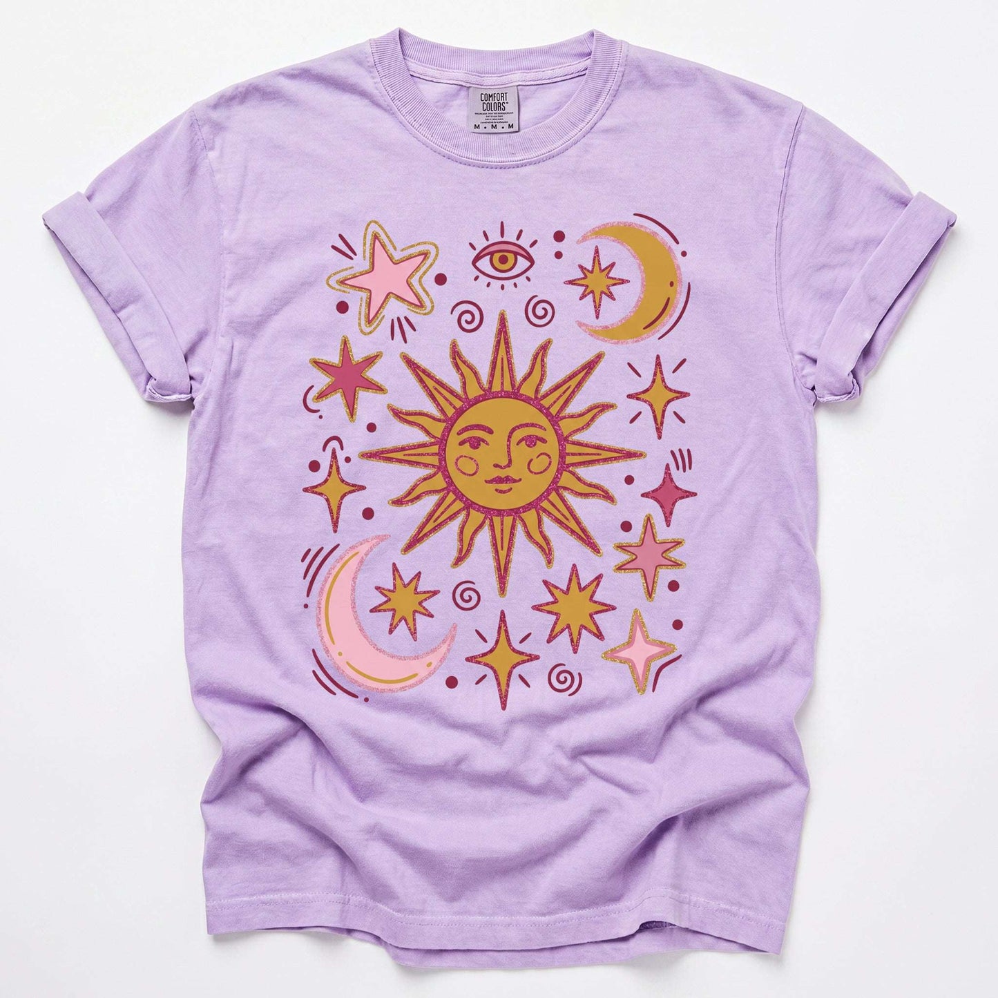 Retro Inspired Sun Vintage Washed T-Shirt