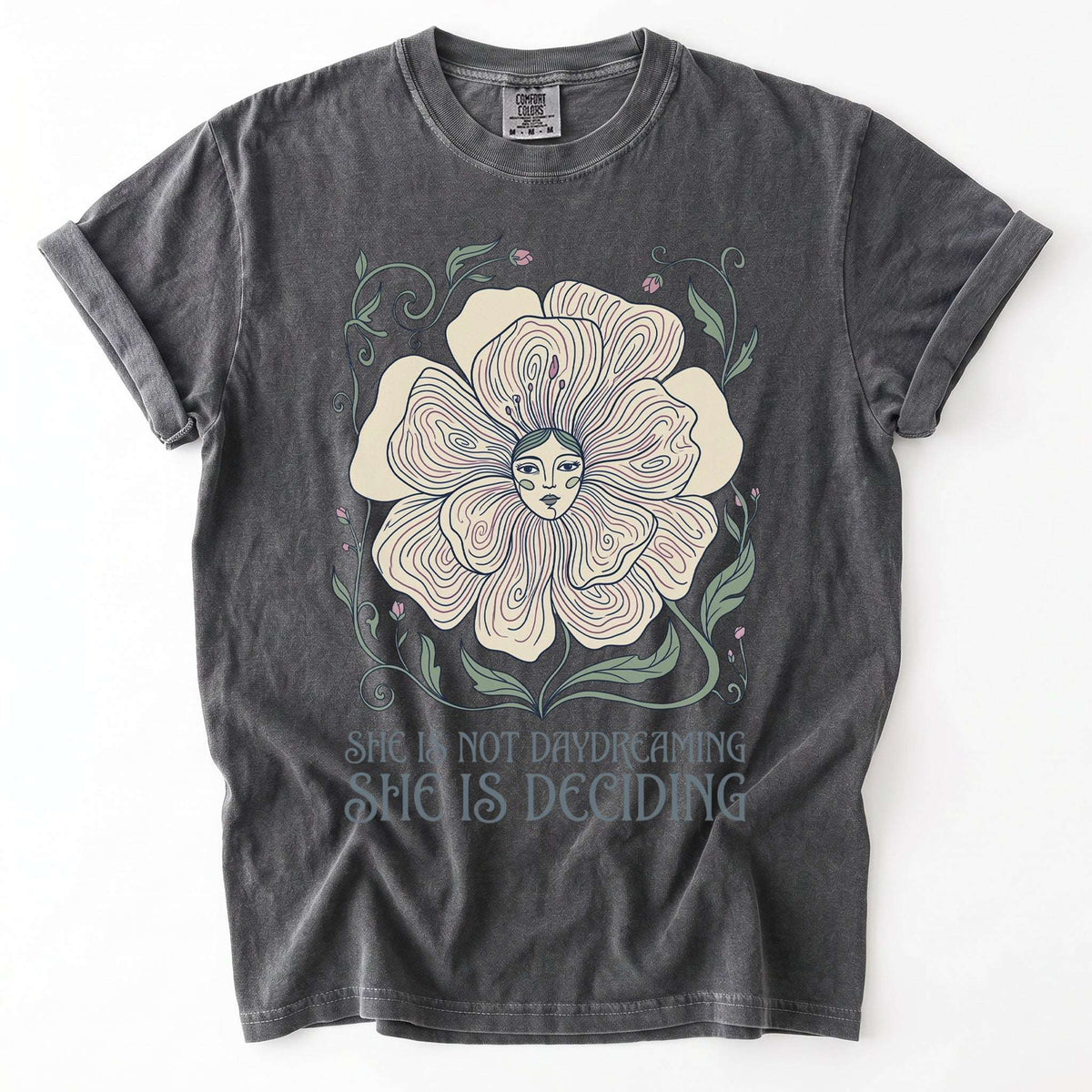 She Is Deciding Vintage Washed T-Shirt