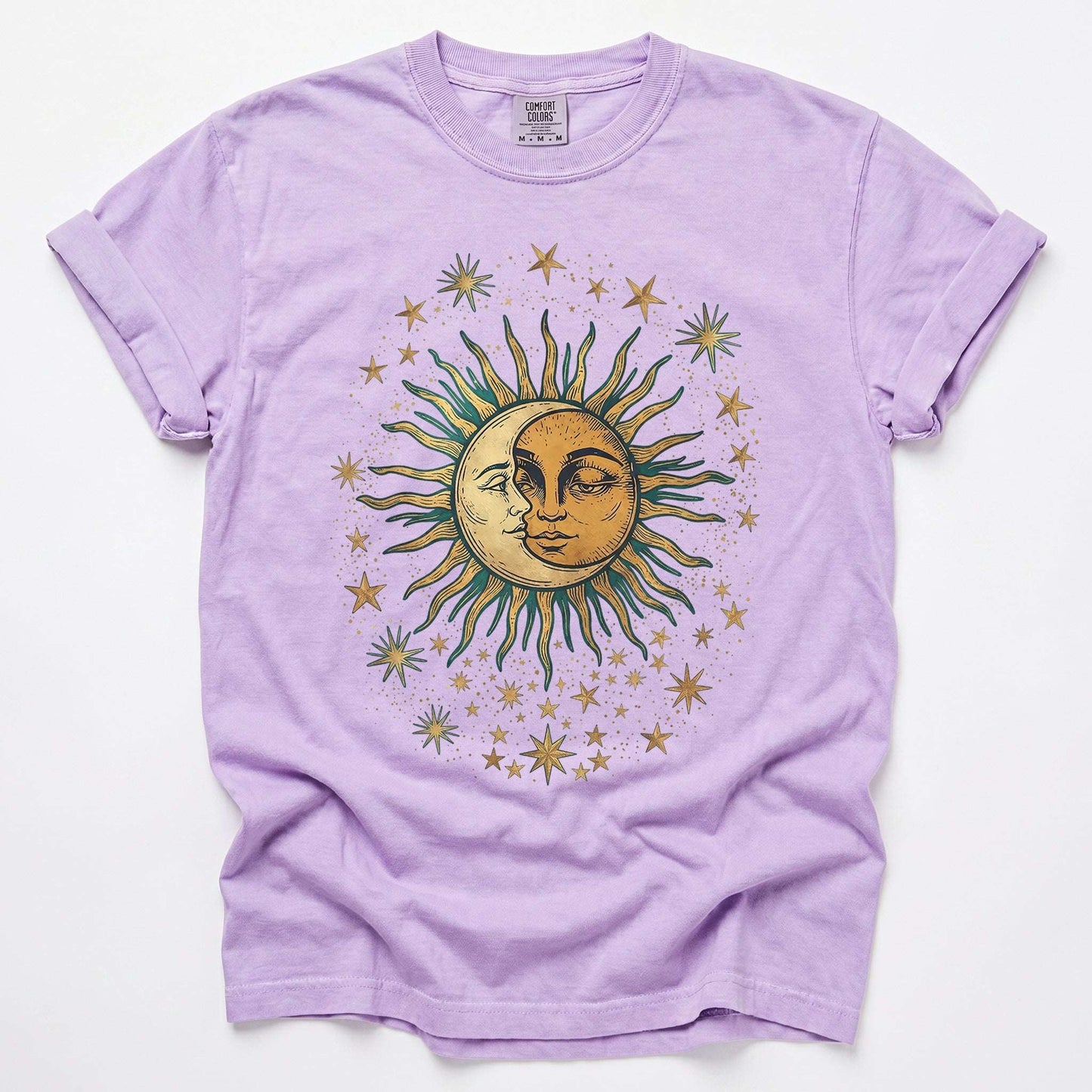 Sun & Moon Mystical Vintage Washed T-Shirt